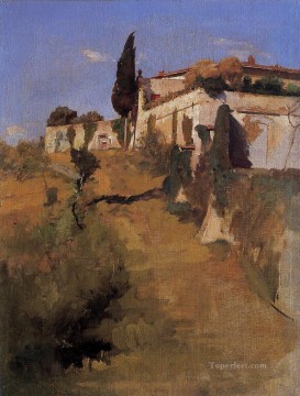 Villa Castellani Belloguardo landscape Frank Duveneck Oil Paintings